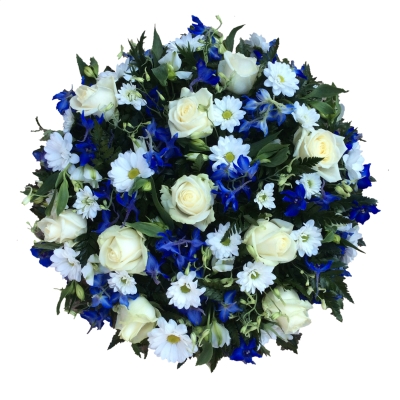 Blue and White floral posy