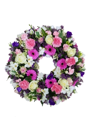 Loving floral wreath