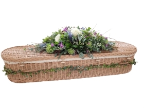 Natural garden coffin spray